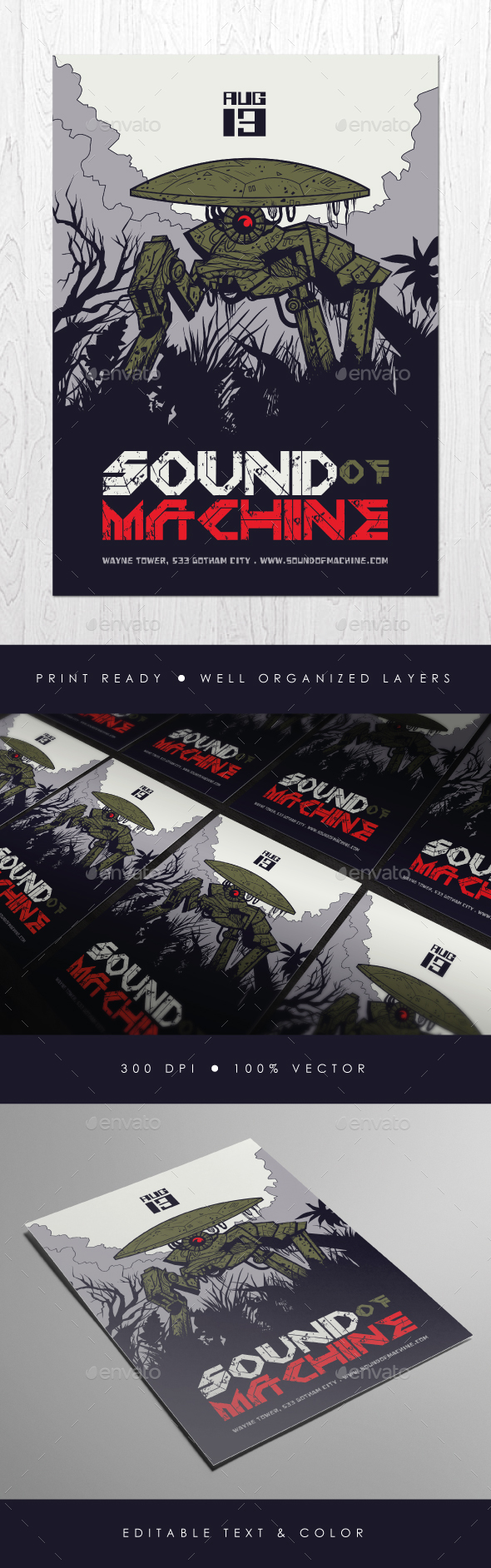 Sound of Machine Flyer - Events Flyers