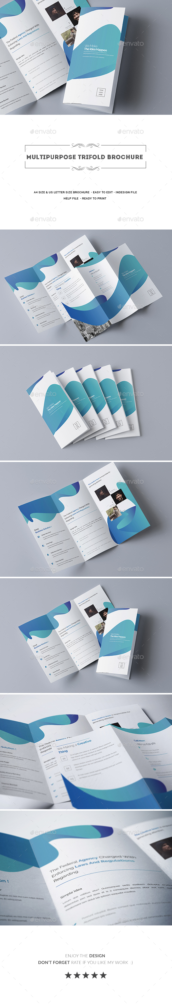 Multipurpose Trifold Brochure - Corporate Brochures
