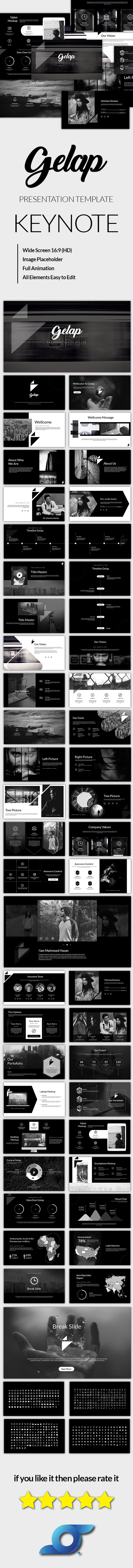 Gelap - Modern Keynote Presentation - Keynote Templates Presentation Templates