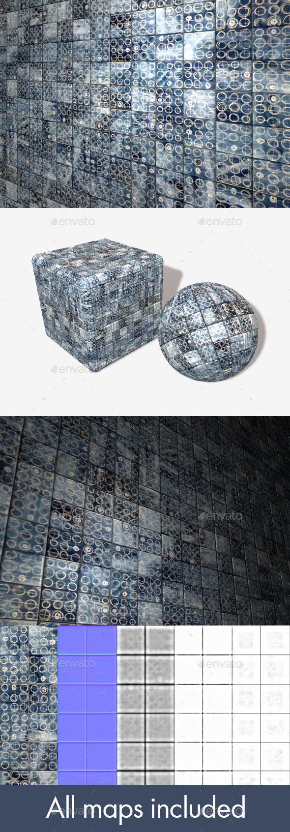 Modern Patterned Tiles - 3Docean 20032548