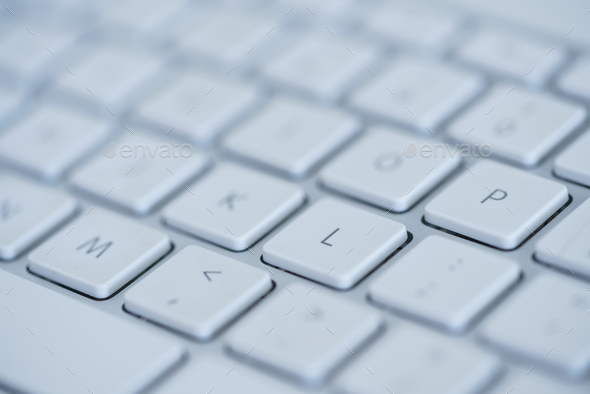 Keyboard of laptop closeup - Stock Photo - Images