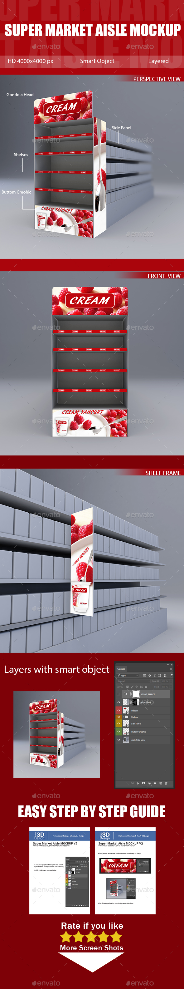 Download Super Market Aisle Mockup by pure3ddesign | GraphicRiver