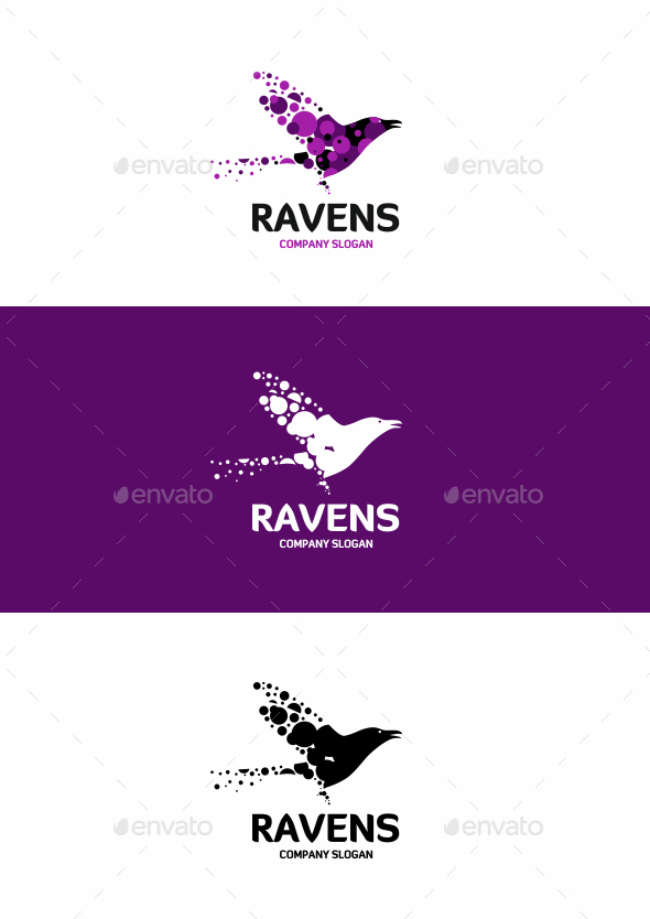 Crow Logo - Animals Logo Templates