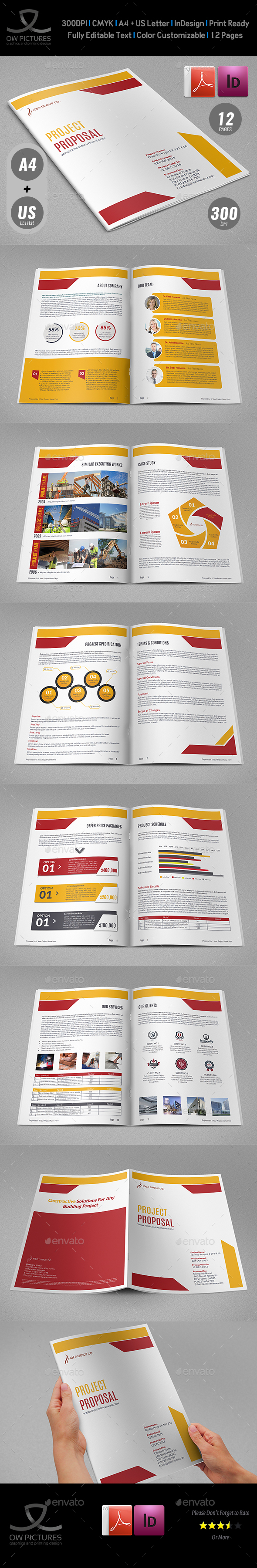 Construction Company Proposal Template Vol.4 - Proposals & Invoices Stationery