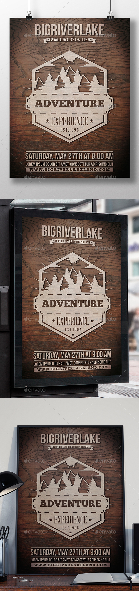 Big River Lake Flyer Template - Miscellaneous Events