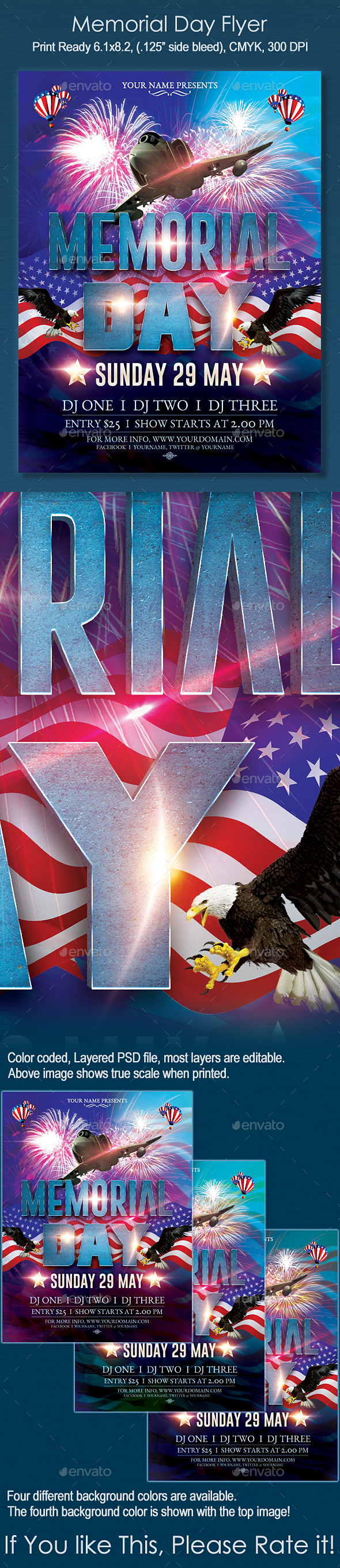 Memorial Day Flyer - Holidays Events