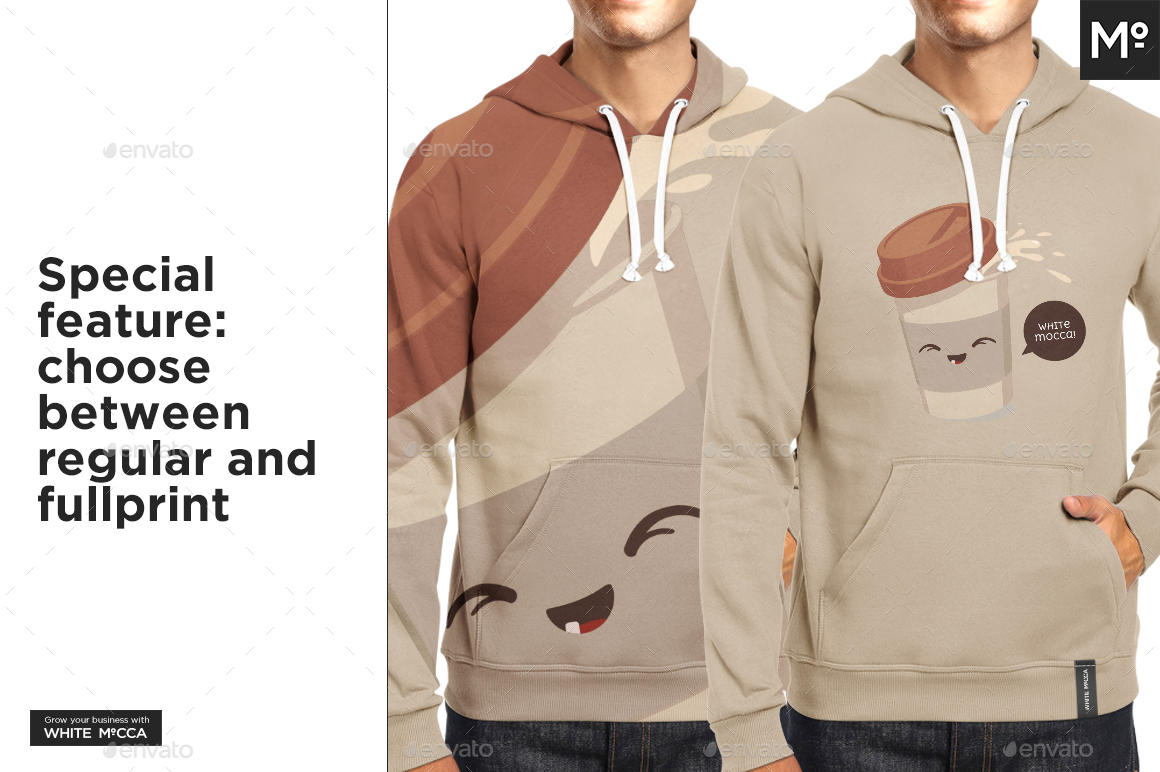 Download Men Hoodie Raglan & Classic Mock-up by Mocca2Go | GraphicRiver