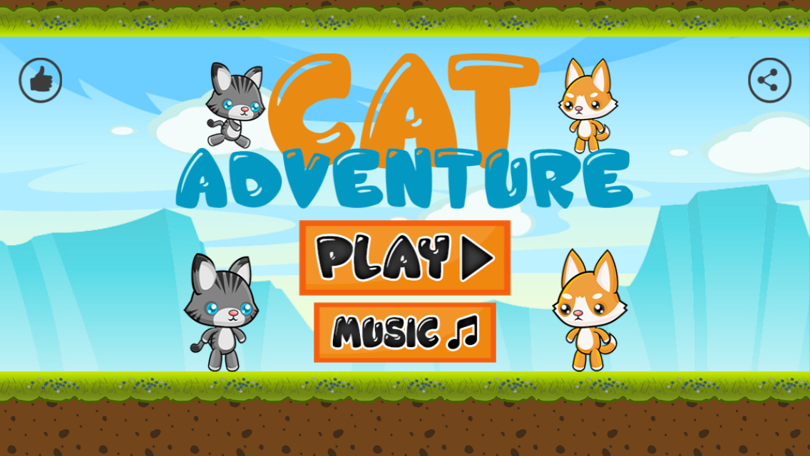 Cat Adventure - iOS Platformer Game with Admob Free Download | Download