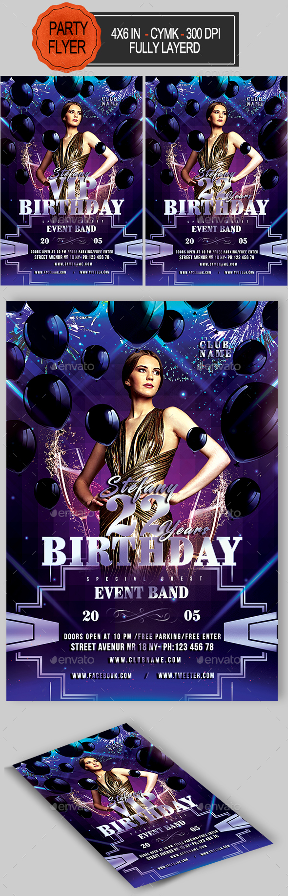 Birthday Flyer - Clubs & Parties Events