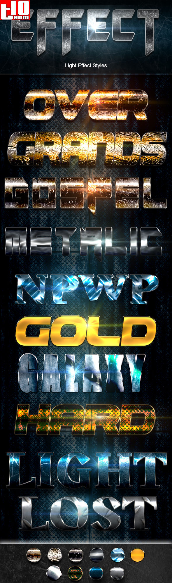 Light Text Effect 3 - Text Effects Styles