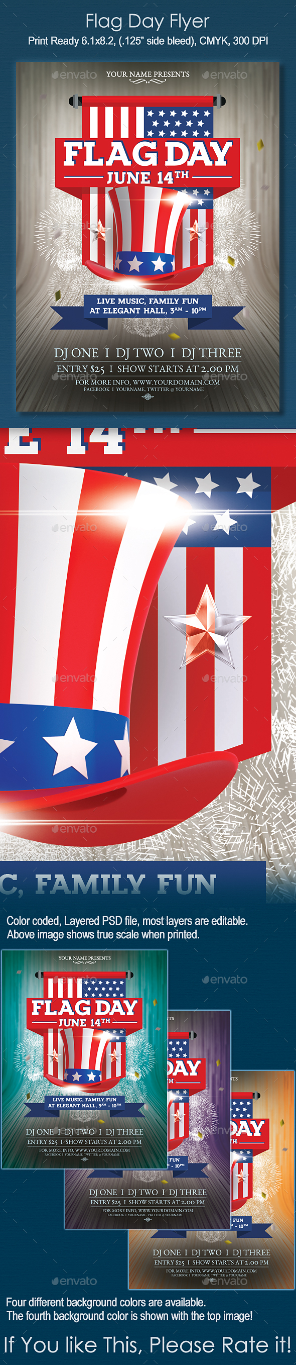Flag Day Flyer - Holidays Events