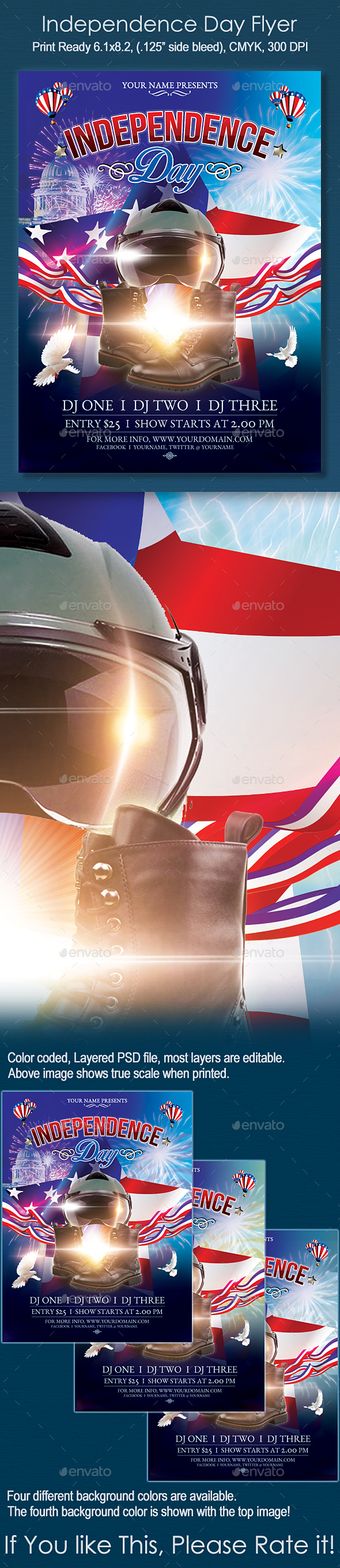Independance Day Flyer - Holidays Events