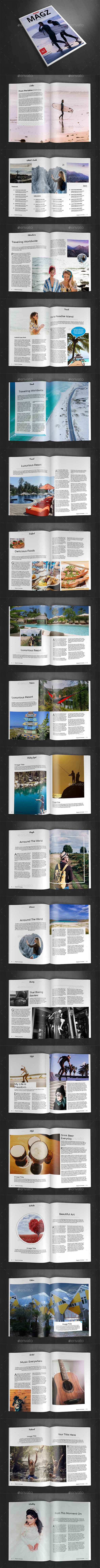 A4 Letter Magazine Template Vol.26 - Magazines Print Templates