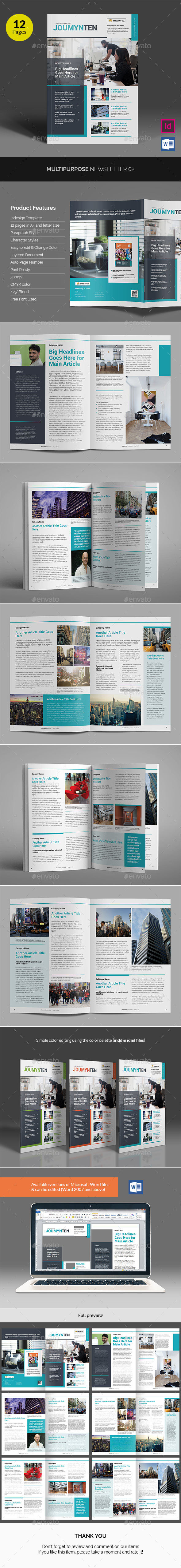 Multipurpose Newsletter v02 - Newsletters Print Templates