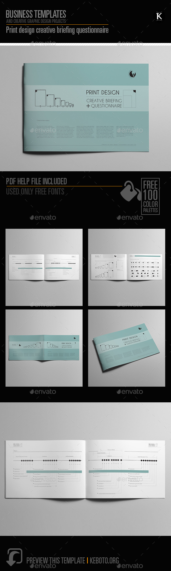 Print design creative briefing questionnaire - Miscellaneous Print Templates