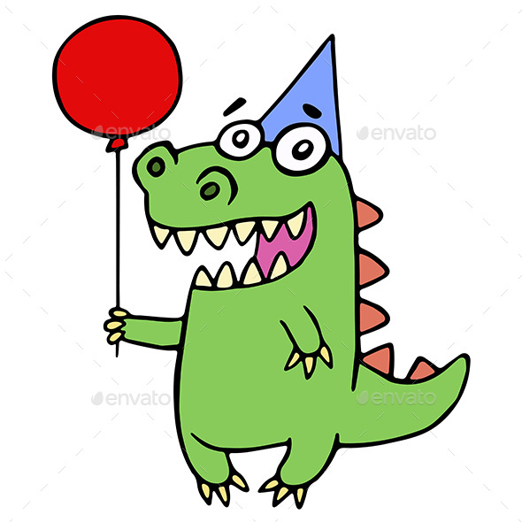 Dinosaur at the Party - Birthdays Seasons/Holidays