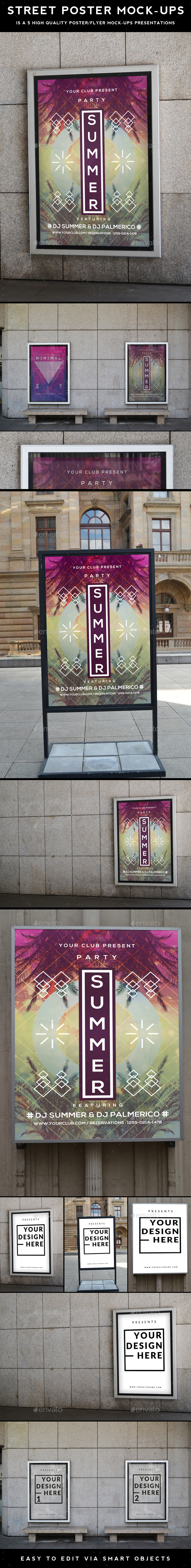 Realistic Flyer Poster Mock-Up - Posters Print