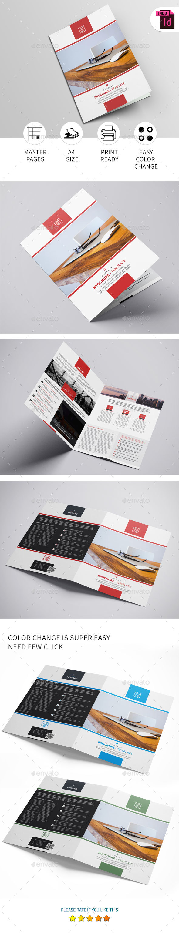 Bi-Fold Brochure Template - Corporate Brochures