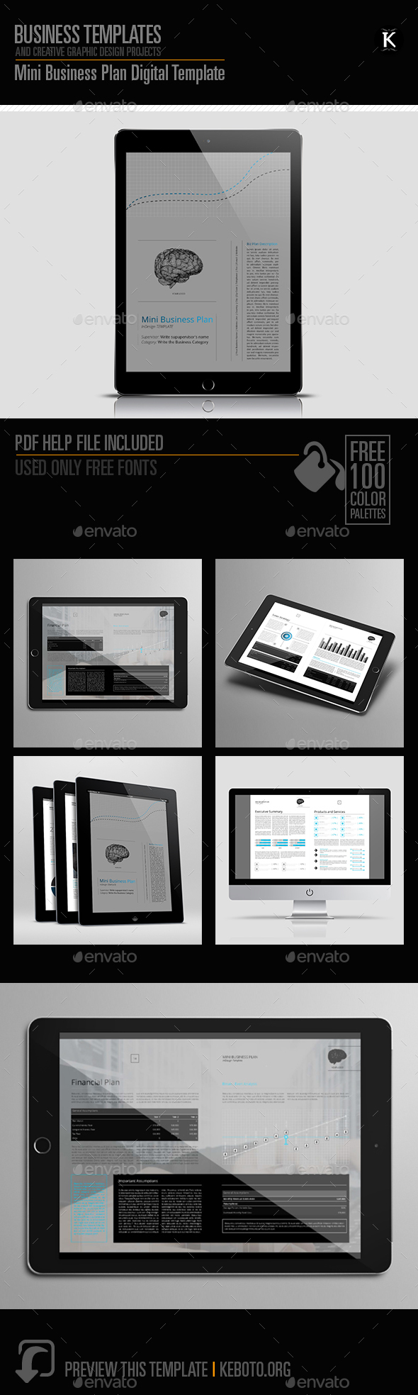 Mini Business Plan Digital Template - ePublishing