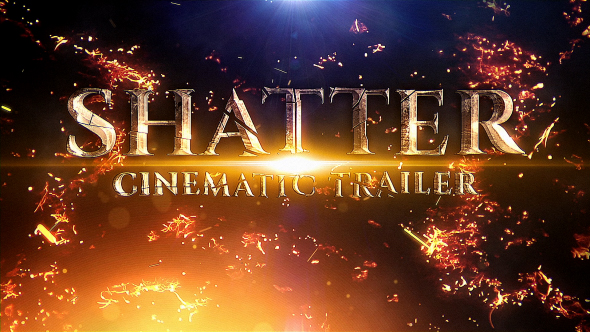 Shatter Cinematic Trailer Video Displays template preview