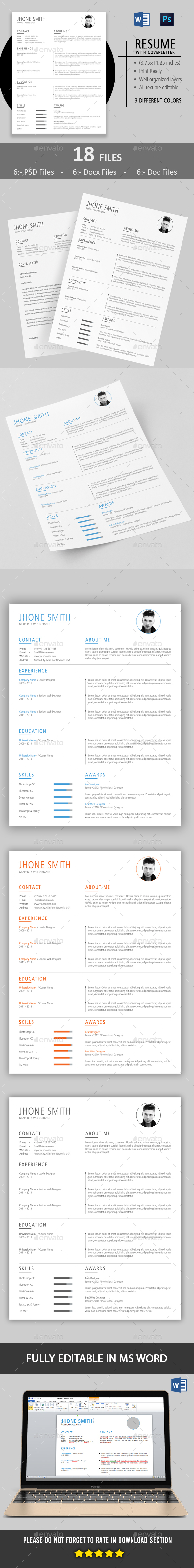 Clean Resume - Resumes Stationery
