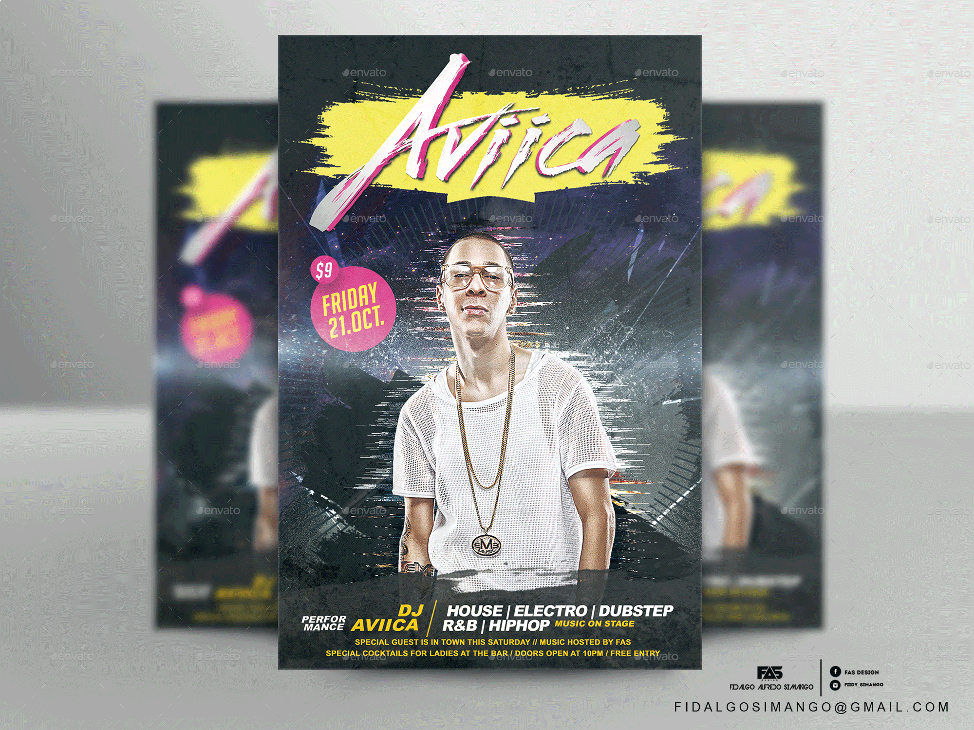 guest artist flyer template by fas design graphicriver