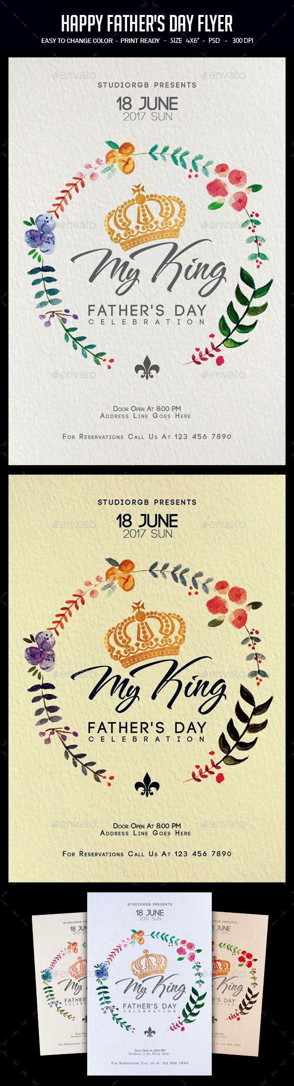 Happy Father's Day Flyer - Clubs & Parties Events
