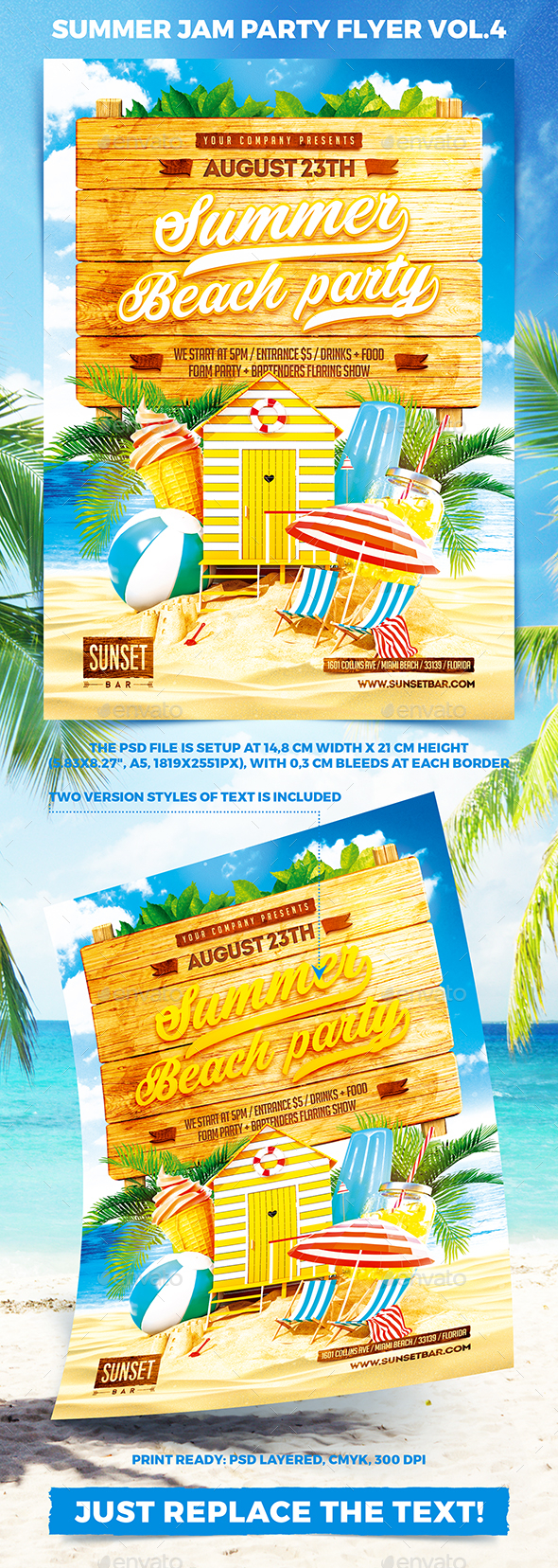 Summer Jam Party Flyer vol.4 - Clubs & Parties Events