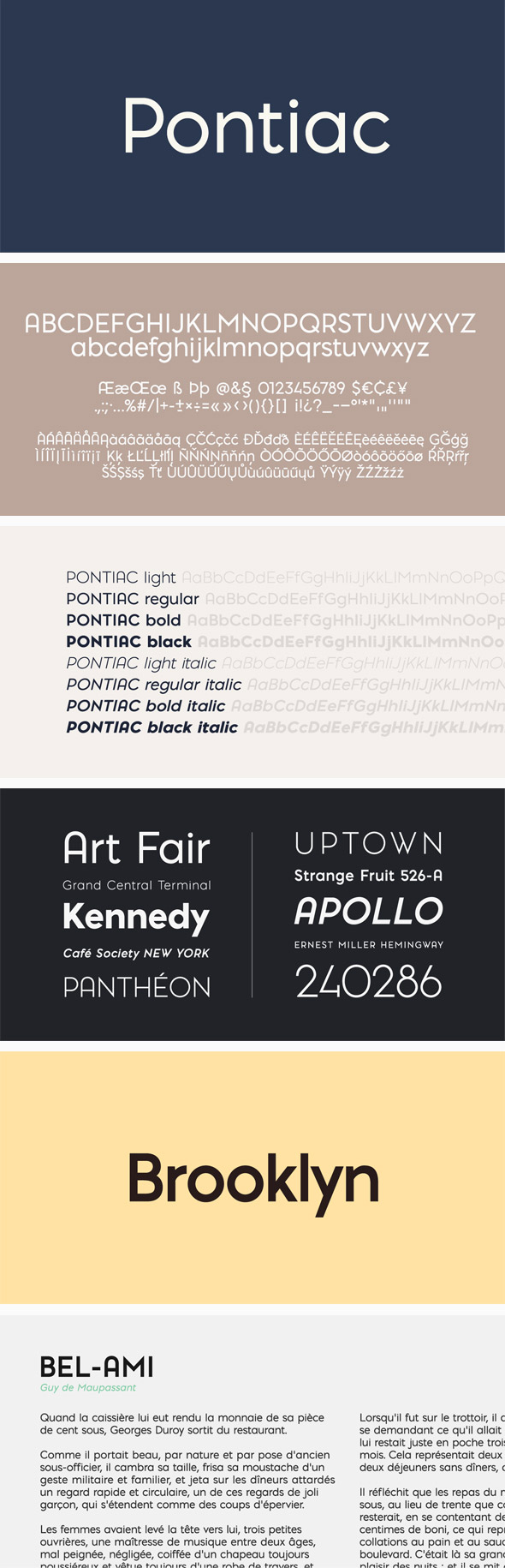 Pontiac Font Pack - Sans-Serif Fonts