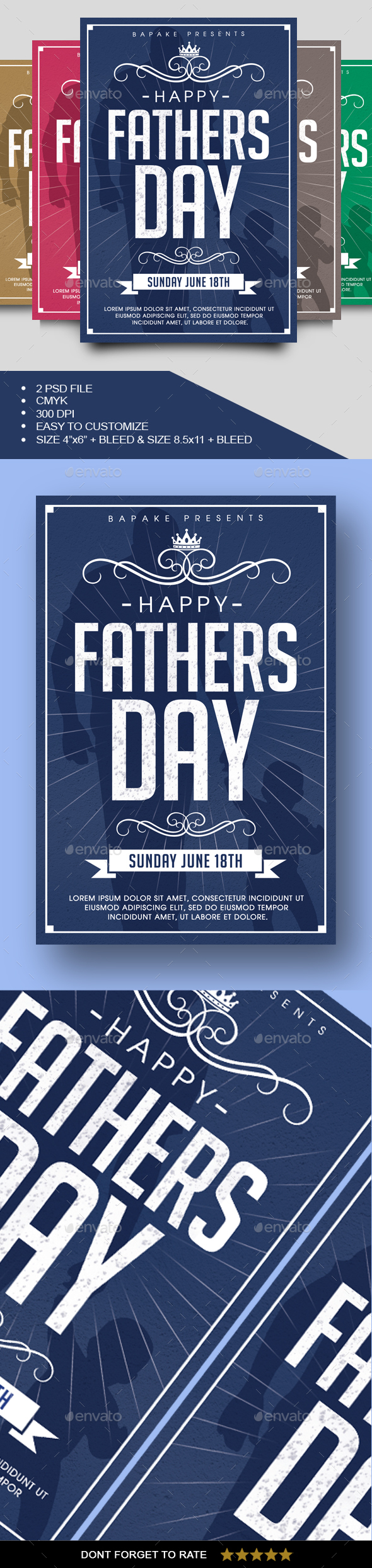 Fathers Day Flyer - Events Flyers