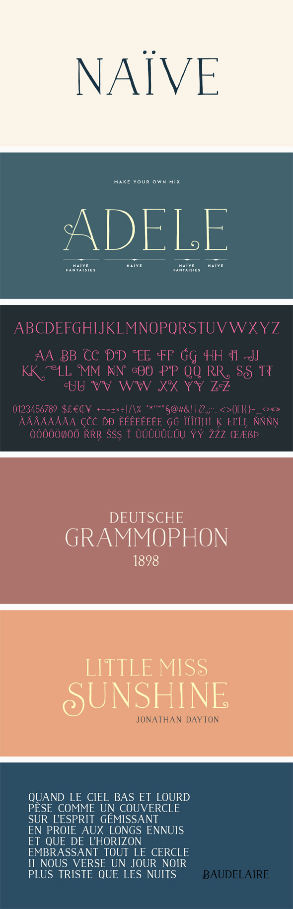 Naive Font Pack - Decorative Fonts