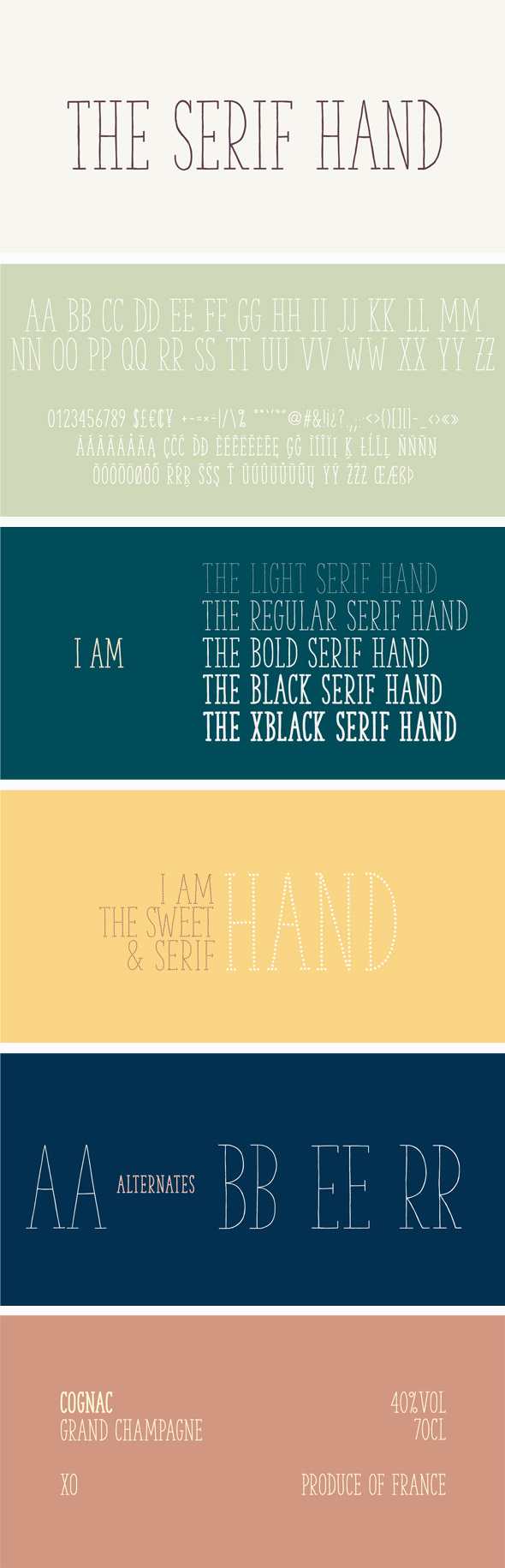 The Serif hand Font Pack - Hand-writing Script
