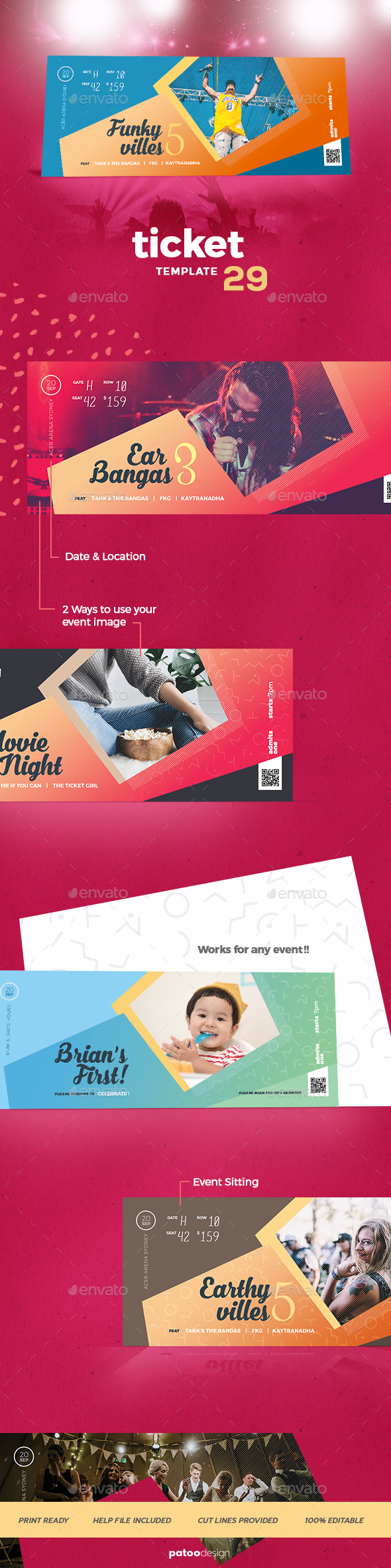 Event Tickets Template 29 - Miscellaneous Events
