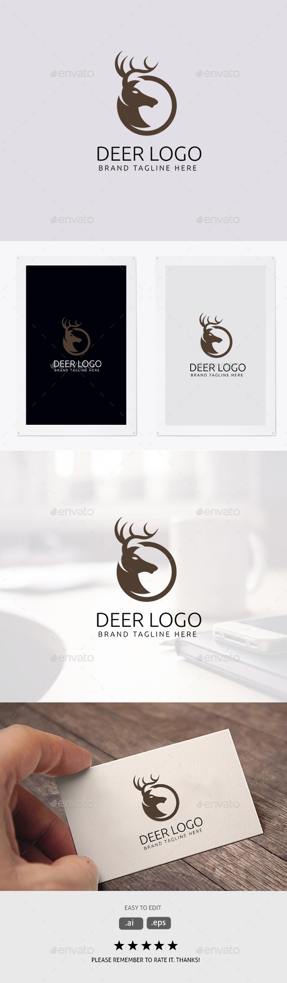 Deer Logo - Animals Logo Templates