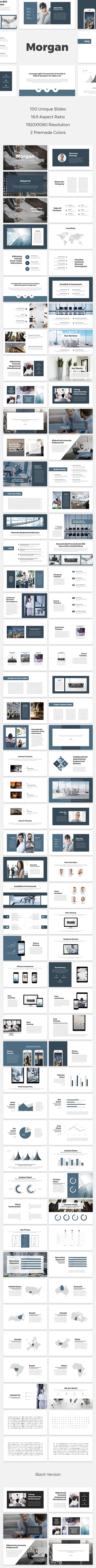 Morgan PowerPoint Template - PowerPoint Templates Presentation Templates