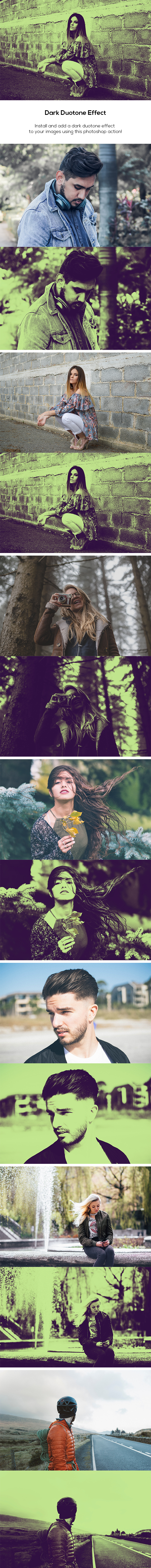 Dark Duotone Effect - Photo Effects Actions