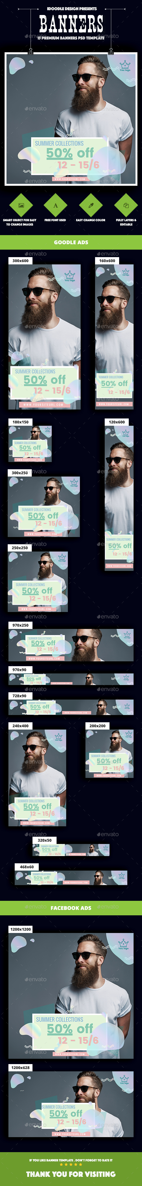 Fashion Banners Ad - Banners & Ads Web Elements