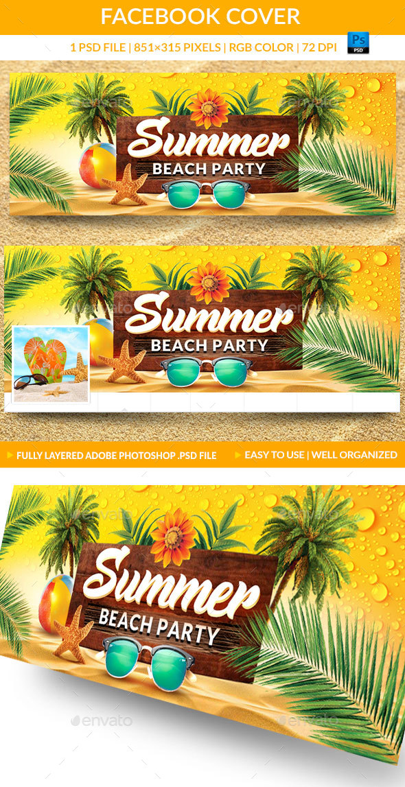 Summer Party Facebook Cover - Facebook Timeline Covers Social Media