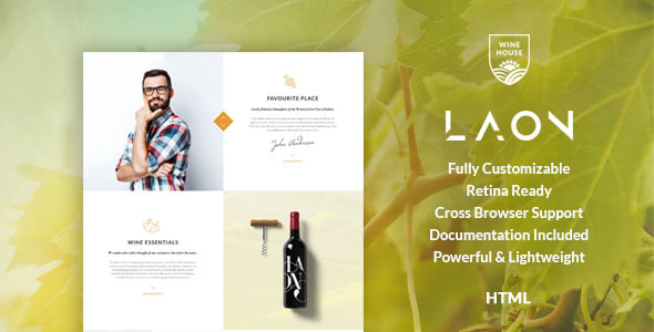 Laon | Wine House, Winery & Wine Shop HTML Template - Food Retail