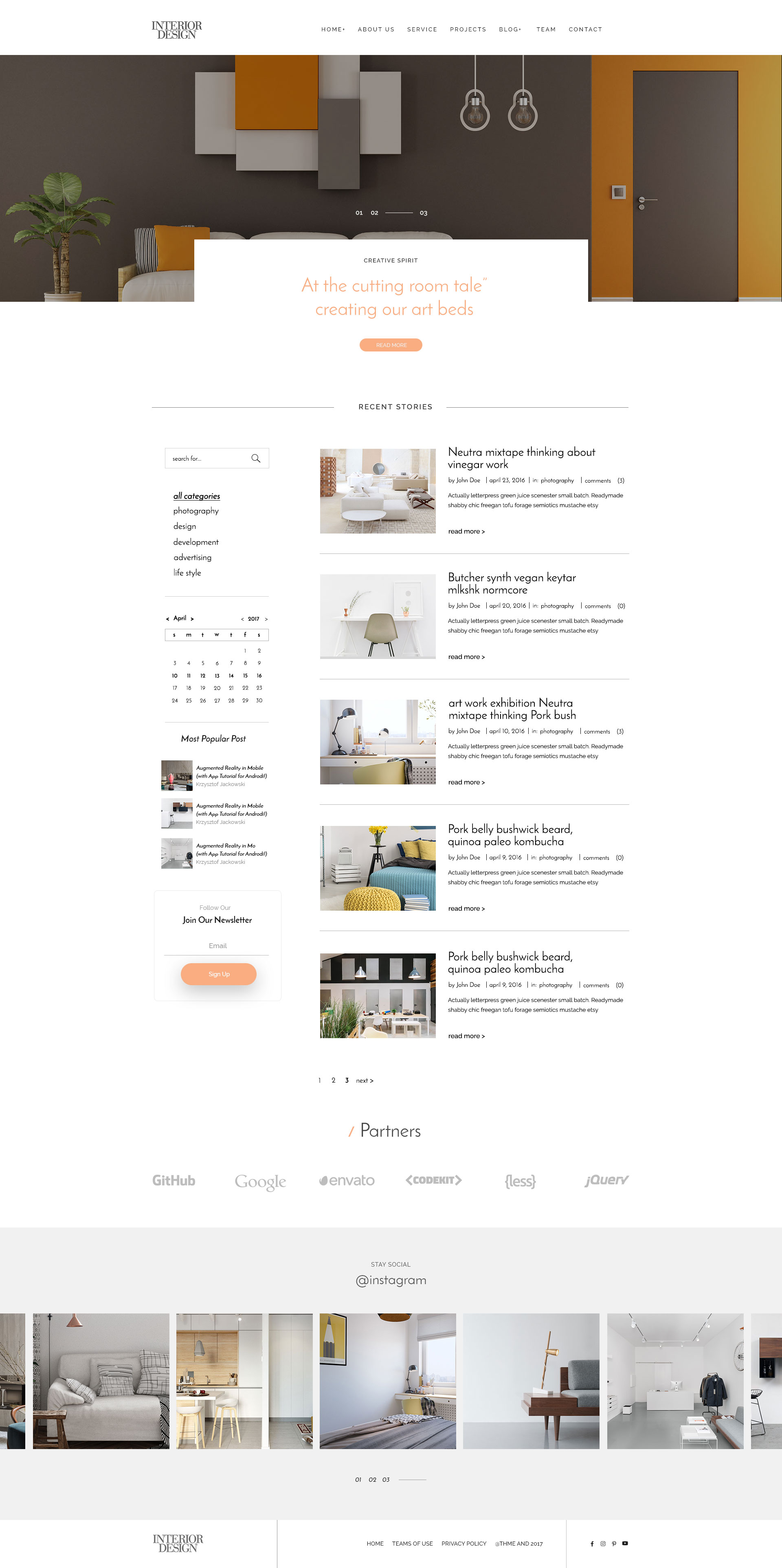 INTERIOR DESIGN PSD Template by mapsap | ThemeForest