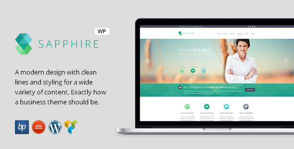 Sapphire - Responsive Business WordPress Theme - Business Corporate