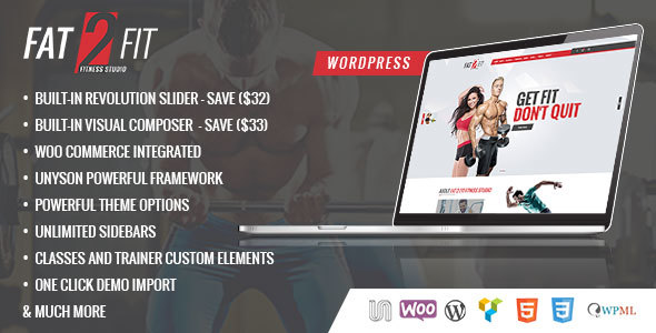 Gym & Fit - Fitness Centers, Fitness Gym WordPress Theme - Health & Beauty Retail