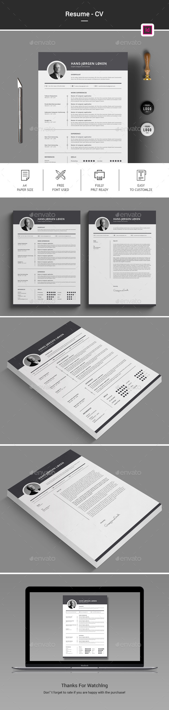 CV - Stationery Print Templates