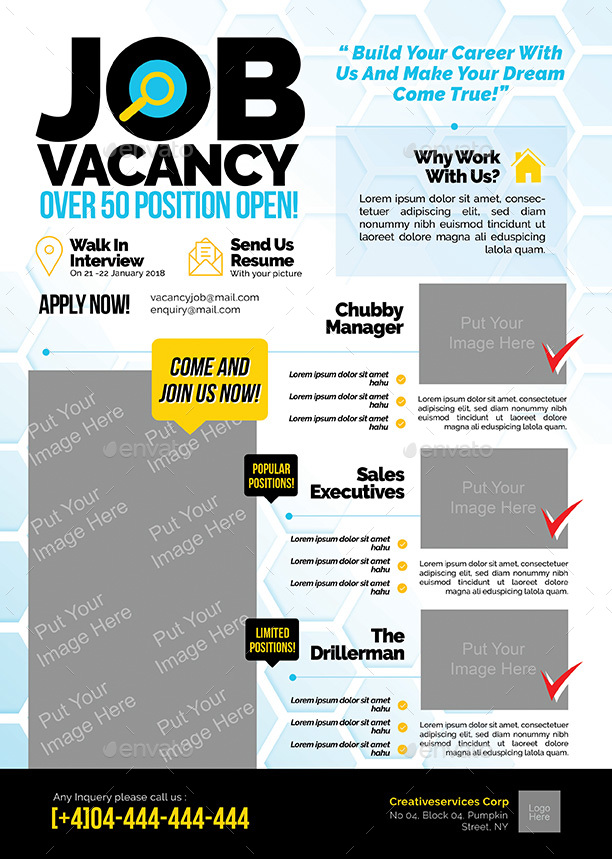 Job Vacancy flyer by shamcanggih | GraphicRiver