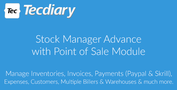 Stock Manager Advance with Point of Sale Module - CodeCanyon Item for Sale