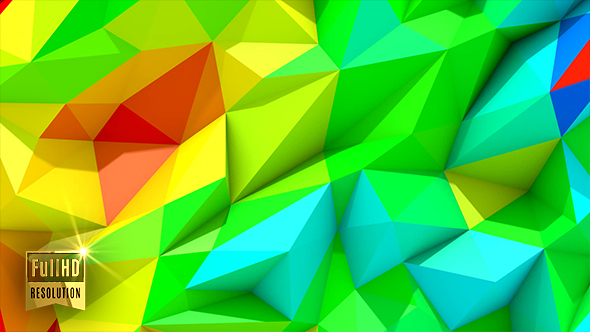 Low Poly Vivid Colorful Background