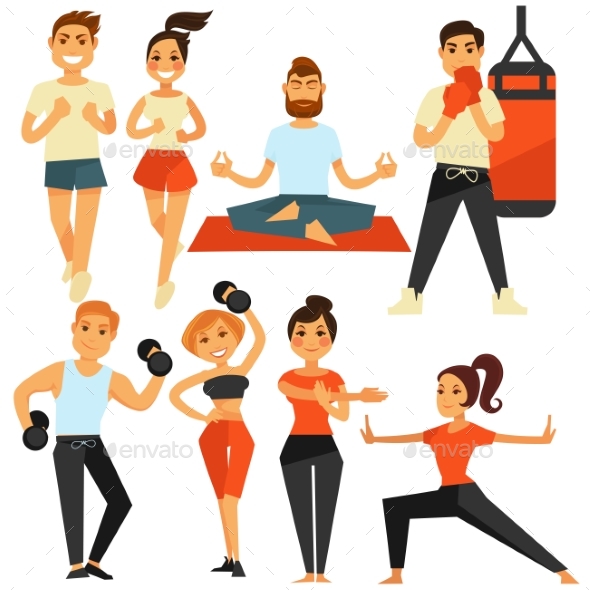 People Fitness and Sport Exercise or Training - Sports/Activity Conceptual