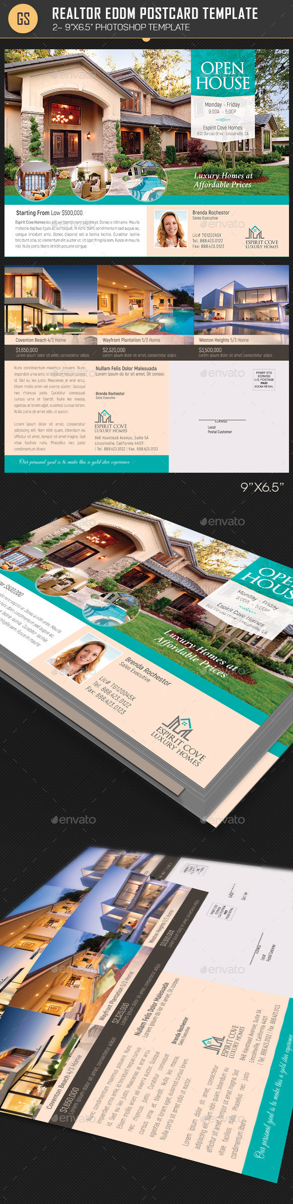 Real Estate EDDM Postcard Template - Corporate Flyers