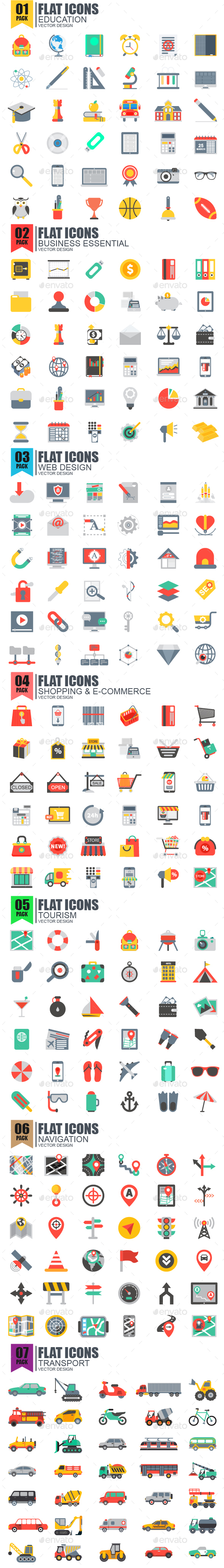Flat Icons - Icons