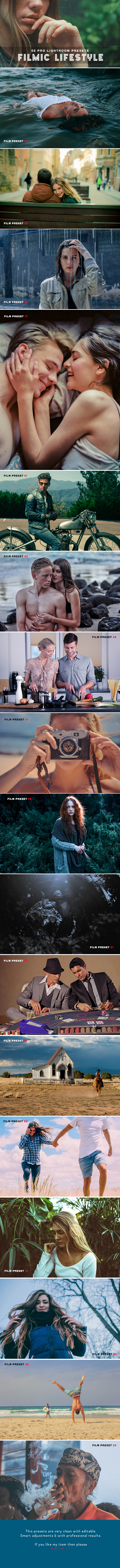 50 Filmic Lifestyle Lightroom Presets - Lightroom Presets Add-ons